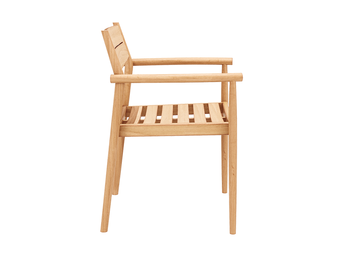 Isabella chair side_no cushion Isabella dining chair