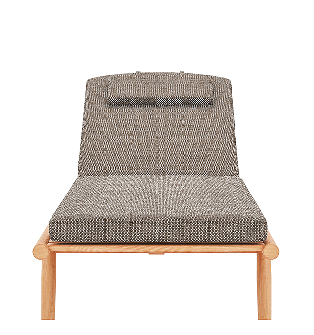 Isabella lounger with cushion front Isabella lounger