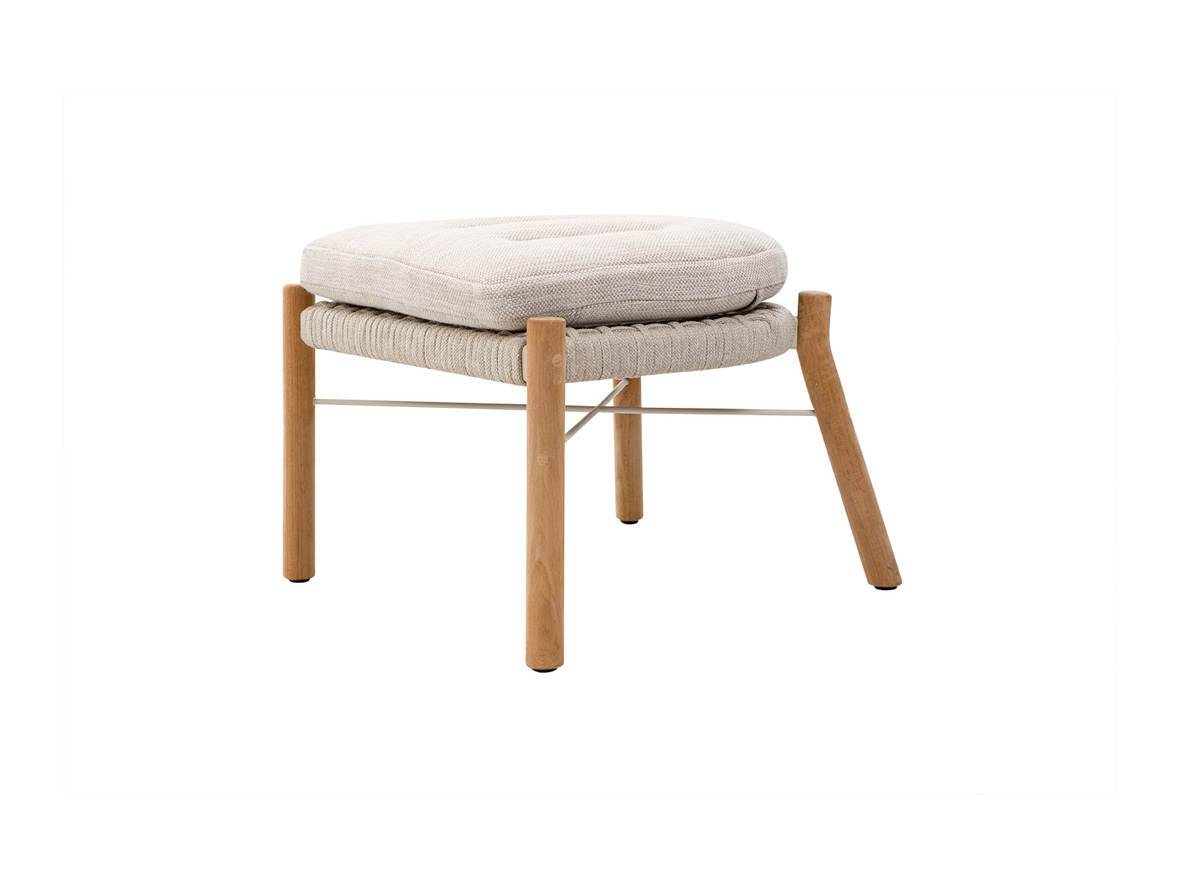 Marcella club footstool Marcella club footstool - flat rope