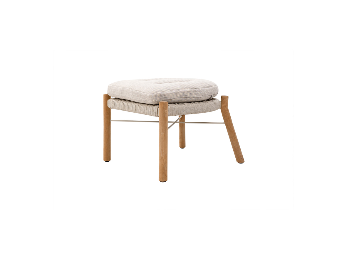 Marcella club footstool - flat rope